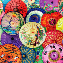 Jigsaw puzzle: Asian umbrellas