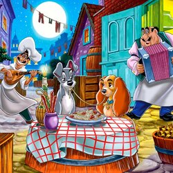 Jigsaw puzzle: Lady and the tramp