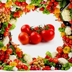 Jigsaw puzzle: Vegetable collage