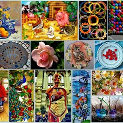 Jigsaw puzzle: Collage of pictures