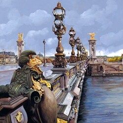 Jigsaw puzzle: Paris. Alexander III bridge