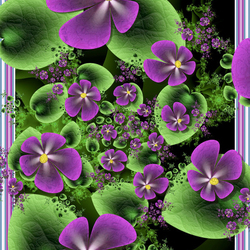 Jigsaw puzzle: Violets