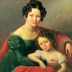Jigsaw puzzle: Portrait of a young woman with a baby