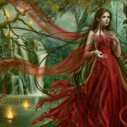 Jigsaw puzzle: Lady in Red