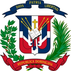 Jigsaw puzzle: Coat of arms of the Dominican Republic