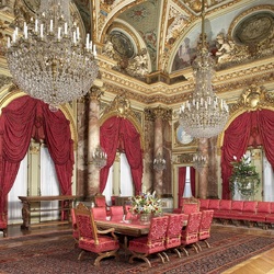 Jigsaw puzzle: Golden dining room