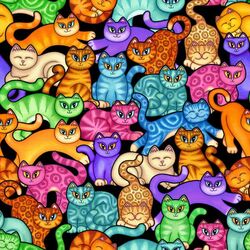 Jigsaw puzzle: Cat carpet