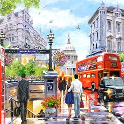 Jigsaw puzzle: Spring in London