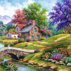 Jigsaw puzzle: By the river