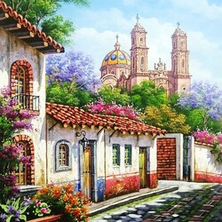 Jigsaw puzzle: Temple of Santa Rosa de Viterbo