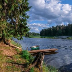 Jigsaw puzzle: On the Vyritsa river