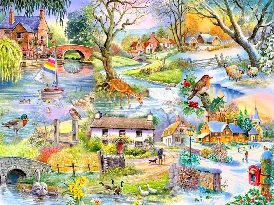 Jigsaw Puzzle Seasons Solve Jigsaw Puzzles Online PuzzleIt