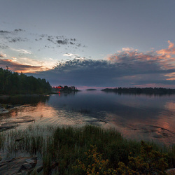 Jigsaw puzzle: Dawn over the lake