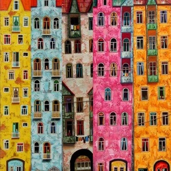 Jigsaw puzzle: Colorful city
