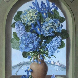Jigsaw puzzle: Blue bouquet