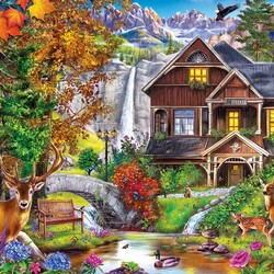 Jigsaw puzzle: Bright autumn
