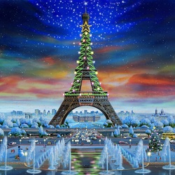 Jigsaw puzzle: Paris Christmas
