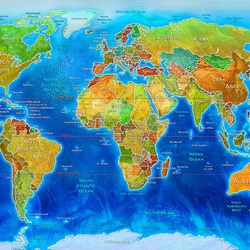 Jigsaw puzzle: World map