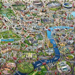Jigsaw puzzle: London map