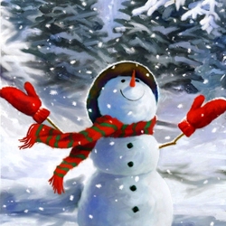 Jigsaw puzzle: Charming snowman