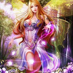 Jigsaw puzzle: Fairy of flowers