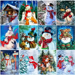 Jigsaw puzzle: Funny snowmen