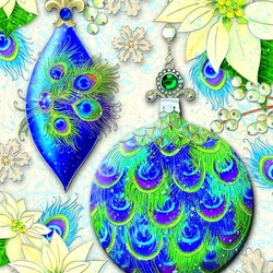 Jigsaw puzzle: Peacock pattern