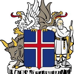 Jigsaw puzzle: Coat of arms of Iceland