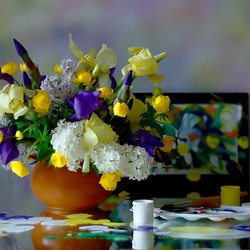 Jigsaw puzzle: Spring paints