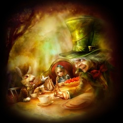 Jigsaw puzzle: Tea Party at the Hatter