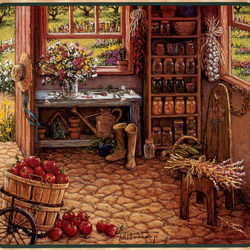 Jigsaw puzzle: Gardener's office