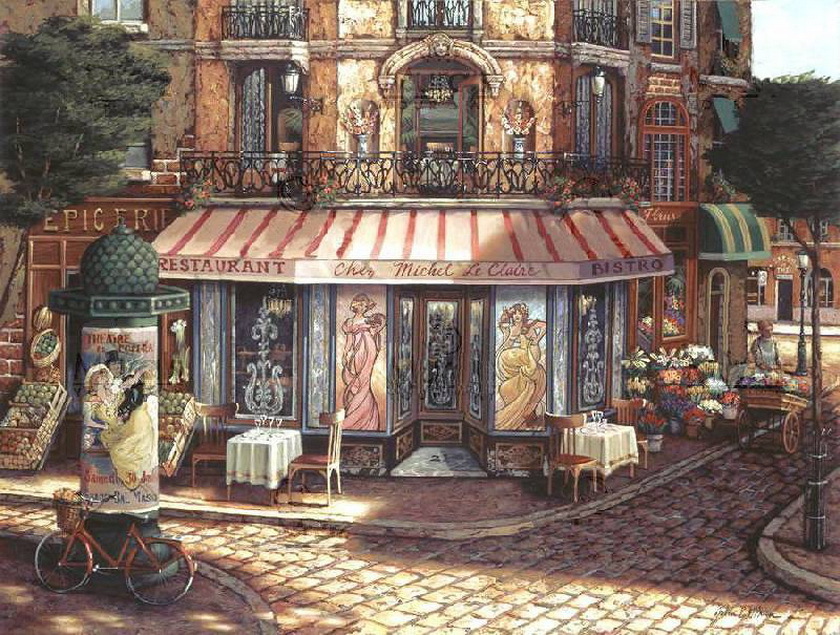 Jigsaw puzzle «Corner restaurant» solve jigsaw puzzles online PuzzleIt