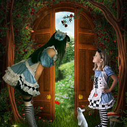Jigsaw puzzle: Alice vs Alice