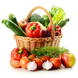 Jigsaw puzzle: Basket with vegetables