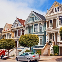 Jigsaw puzzle: San Francisco, Victorian houses