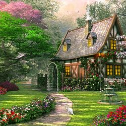 Jigsaw puzzle: Path to the cottage