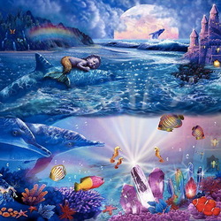 Jigsaw puzzle: Children's fantasy mermaid