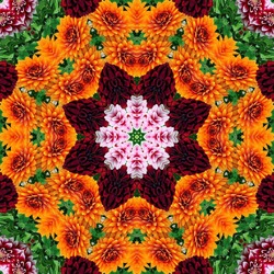 Jigsaw puzzle: Dahlia kaleidoscope