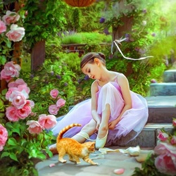 Jigsaw puzzle: Young ballerina