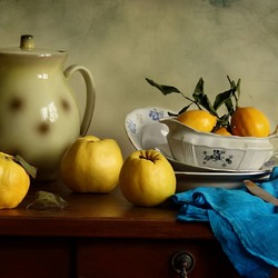 Jigsaw puzzle: Still life with quince