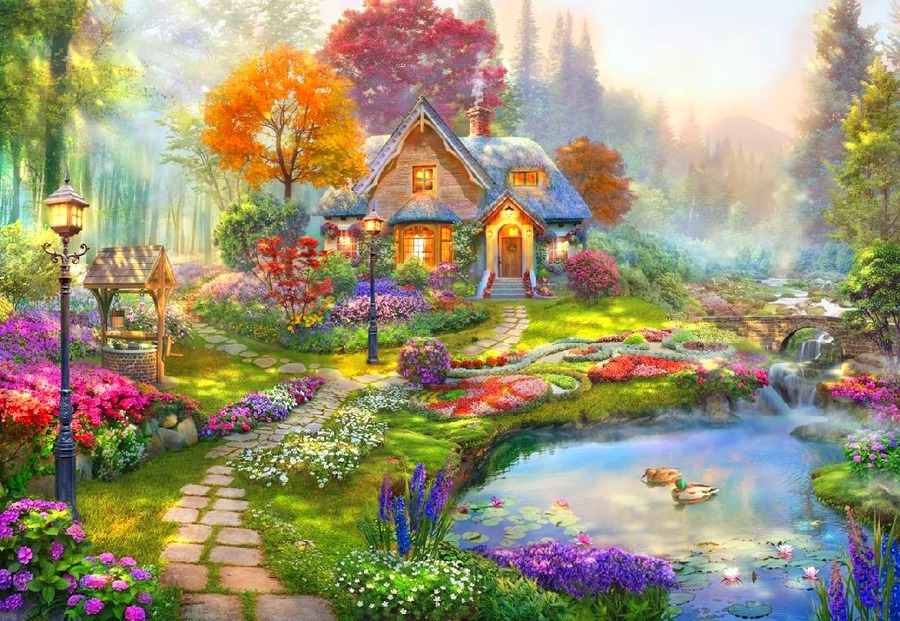 Jigsaw puzzle «Beautiful far away» - solve jigsaw puzzles online | PuzzleIt