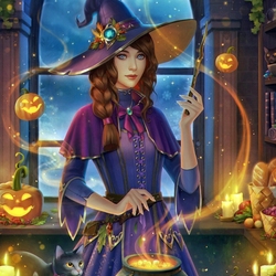 Jigsaw puzzle: Harvest witch