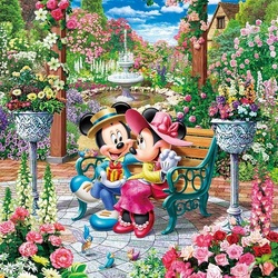 Jigsaw puzzle: Mickey and Minnie Mouse