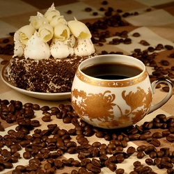 Jigsaw puzzle: Coffee with cake