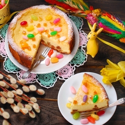 Jigsaw puzzle: Homemade cheesecake for Easter