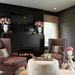 Jigsaw puzzle: Living room with fireplace