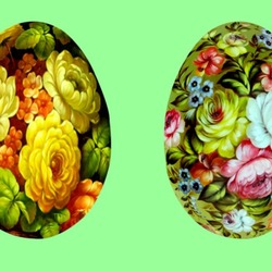 Jigsaw puzzle: Collage with Easter eggs