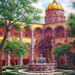 Jigsaw puzzle: Fountain of San Miguel de Allende