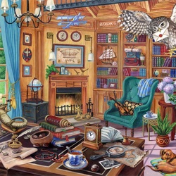 Jigsaw puzzle: Traveler's Library