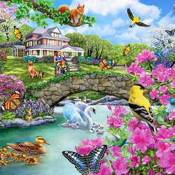 Jigsaw puzzle: Spring garden